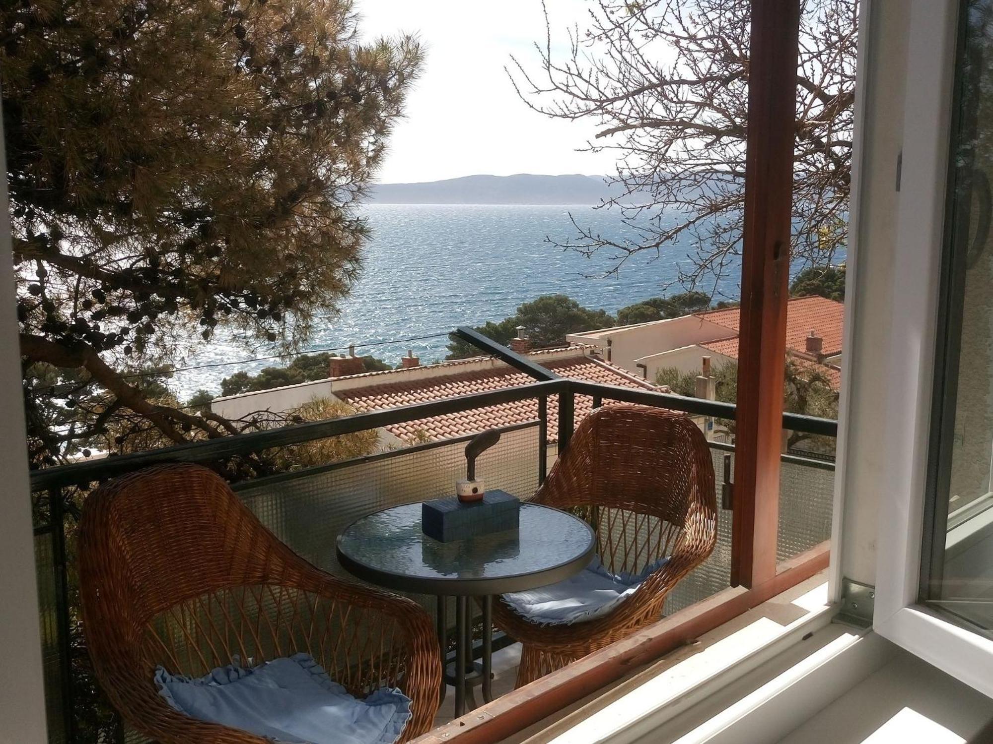 Cozy Apartment With A Balcony And A Sea View Brela Exterior foto