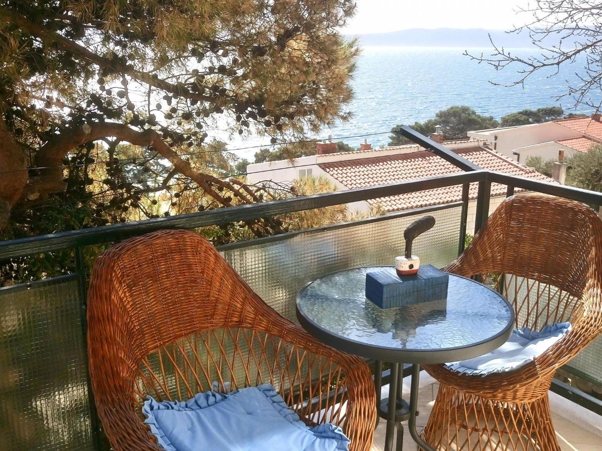 Cozy Apartment With A Balcony And A Sea View Brela Exterior foto